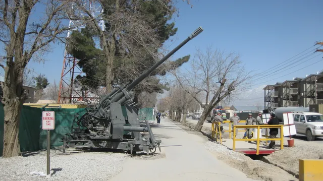 100 mm KS-19 anti-aircraft gun, Towed 100 mm anti-aircraft gun, Air Defense - view 1