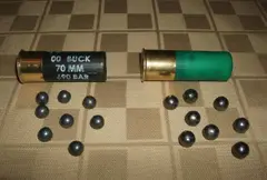 12 Gauge Buckshot, 12-gauge shotgun shell loaded with buckshot pellets, Munitions