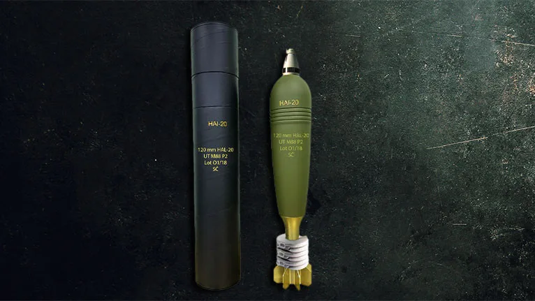 120 mm HE M62P8 mortar shell, 120 mm high-explosive mortar shell, Munitions