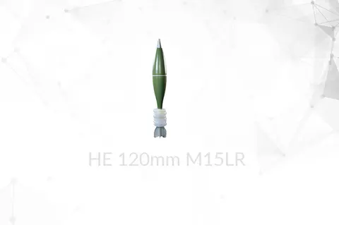 120 mm HE mortar bomb M15 LR, 120 mm long-range high-explosive mortar bomb, Munitions