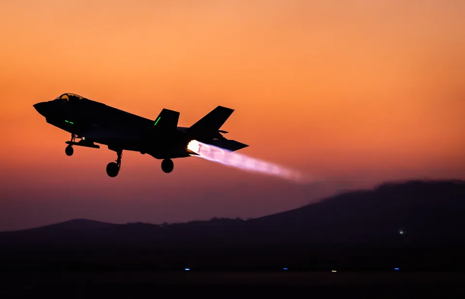 Israeli aircraft during the April 2024 Iranian strikes on Israel