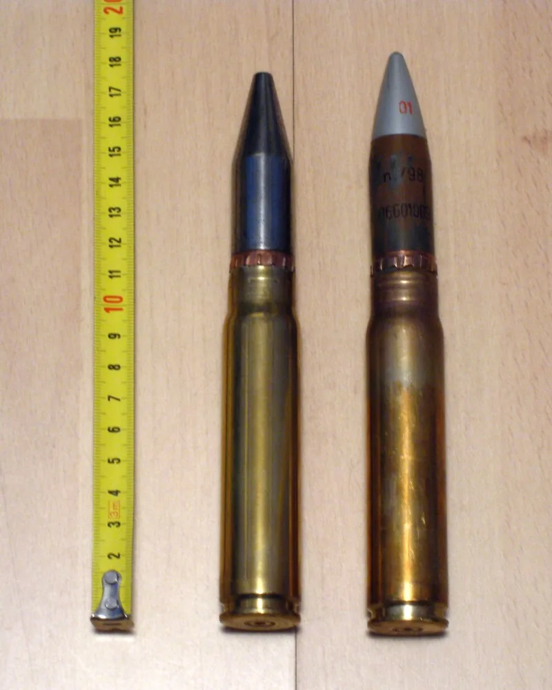 20x110mm Hispano projectiles, 20 mm cannon ammunition, Munitions