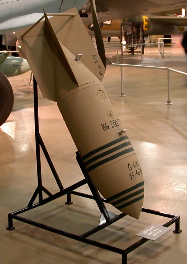 250 kg bomb, Unguided air-dropped bomb, Munitions - view 1