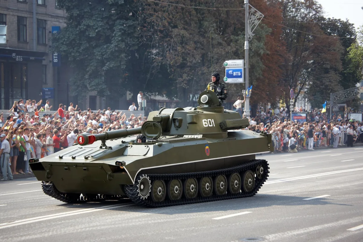 2S1 Gvozdika, 122 mm tracked self-propelled howitzer, Artillery - 2014 Russia-Ukraine War