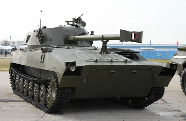 2S34 Chosta, 120 mm tracked self-propelled gun-mortar, Artillery - view 1