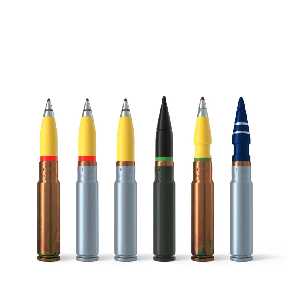 30x165 mm ammunition, 30x165 mm autocannon ammunition family, Munitions