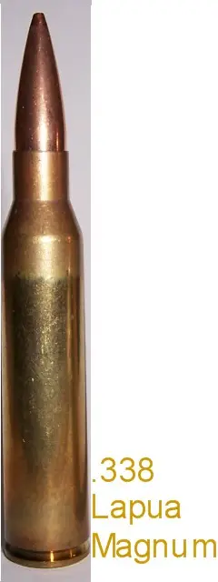 .338 Lapua Magnum cartridge, 8.6 mm long-range centerfire rifle cartridge, Munitions