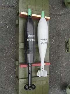 3OF36 mortar bomb, 120 mm high-explosive fragmentation mortar bomb, Munitions