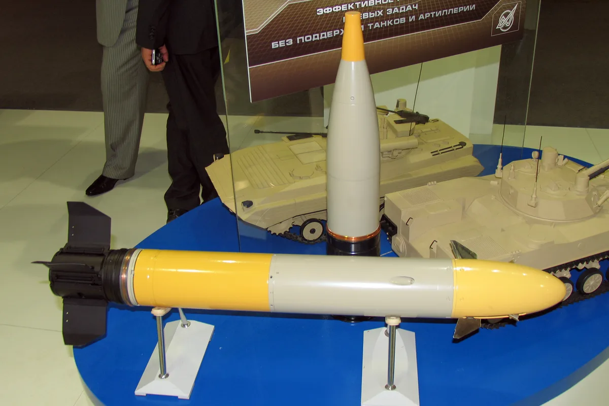 3UBK23-3 / 9M117M1-3 Arkan guided round, 100 mm laser-guided anti-tank missile, Munitions