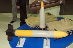 3UBK23-3 / 9M117M1-3 Arkan guided round, 100 mm laser-guided anti-tank missile, Munitions