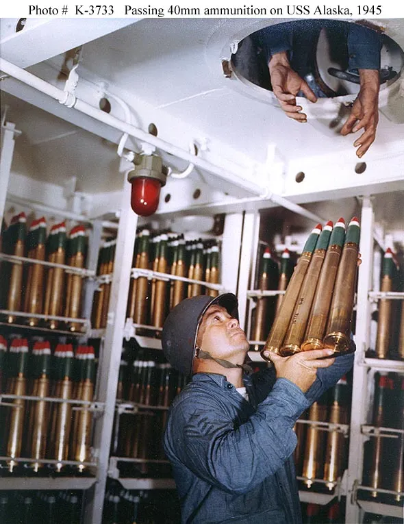 40 mm Bofors projectile, 40 mm anti-aircraft gun projectile, Munitions - view 1