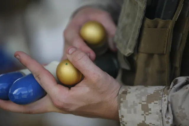 40x46 mm low-velocity grenade, 40 mm low-velocity grenade-launcher cartridge, Munitions - view 1