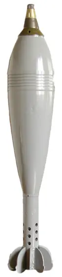 53-OF-843B mortar bomb, 120 mm high-explosive fragmentation mortar bomb, Munitions