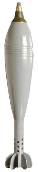 53-OF-843B mortar bomb, 120 mm high-explosive fragmentation mortar bomb, Munitions