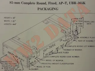 85 mm BR-365K AP round, 85 mm AP-T complete round, Munitions - view 1