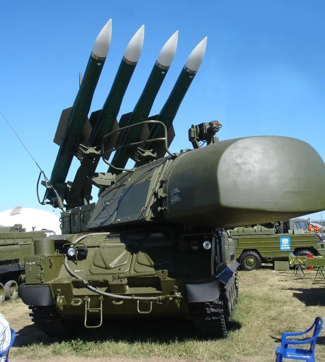 9A310M1-2 TELAR, Tracked Buk-M1-2 transporter erector launcher and radar, Air Defense - view 1