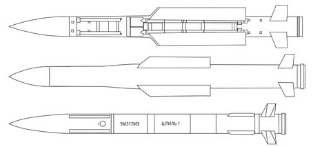 9M38M1 surface-to-air missile, Legacy Buk-family surface-to-air missile retained for backward compatibility., Munitions