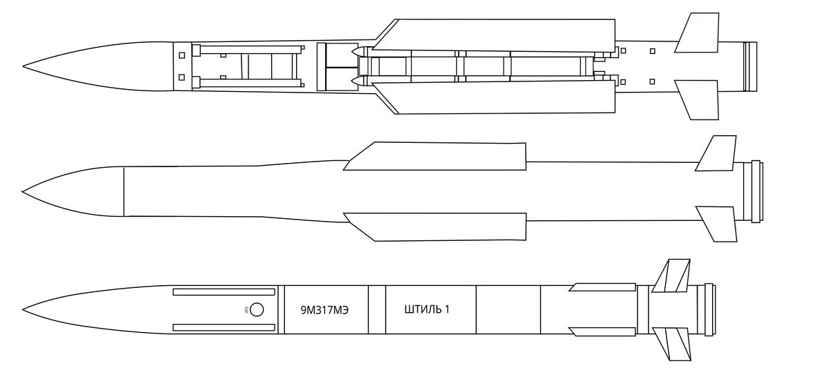 9M38M1 surface-to-air missile, Legacy Buk-family surface-to-air missile retained for backward compatibility., Munitions