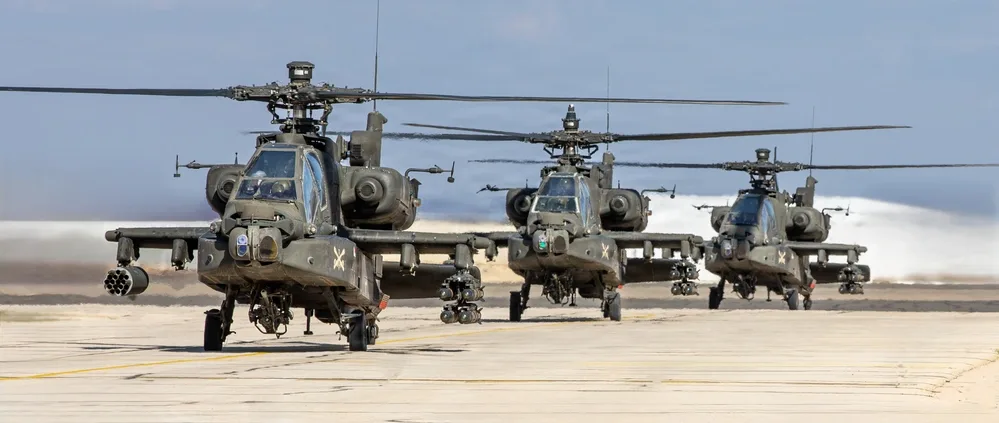 AH-64 Apache attack helicopter, Twin-engine attack helicopter, Aircraft & UAVs - 2023 Israel-Hamas War