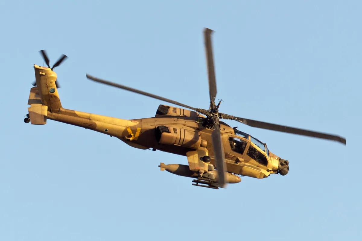 AH-64A Peten attack helicopter, Attack helicopter, Aircraft & UAVs - 2023 Israel-Hamas War