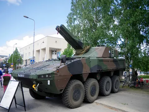 AMOS, Twin-barrel 120 mm turreted mortar system, Artillery