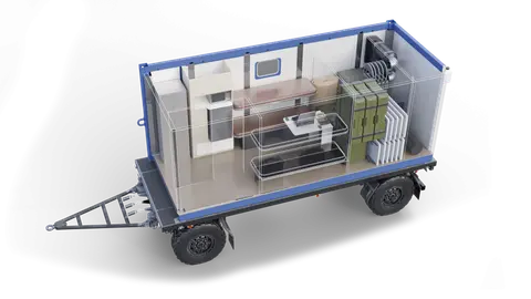 APE-3 automated mobile unit, Mobile automated command-post support module, Support Equipment