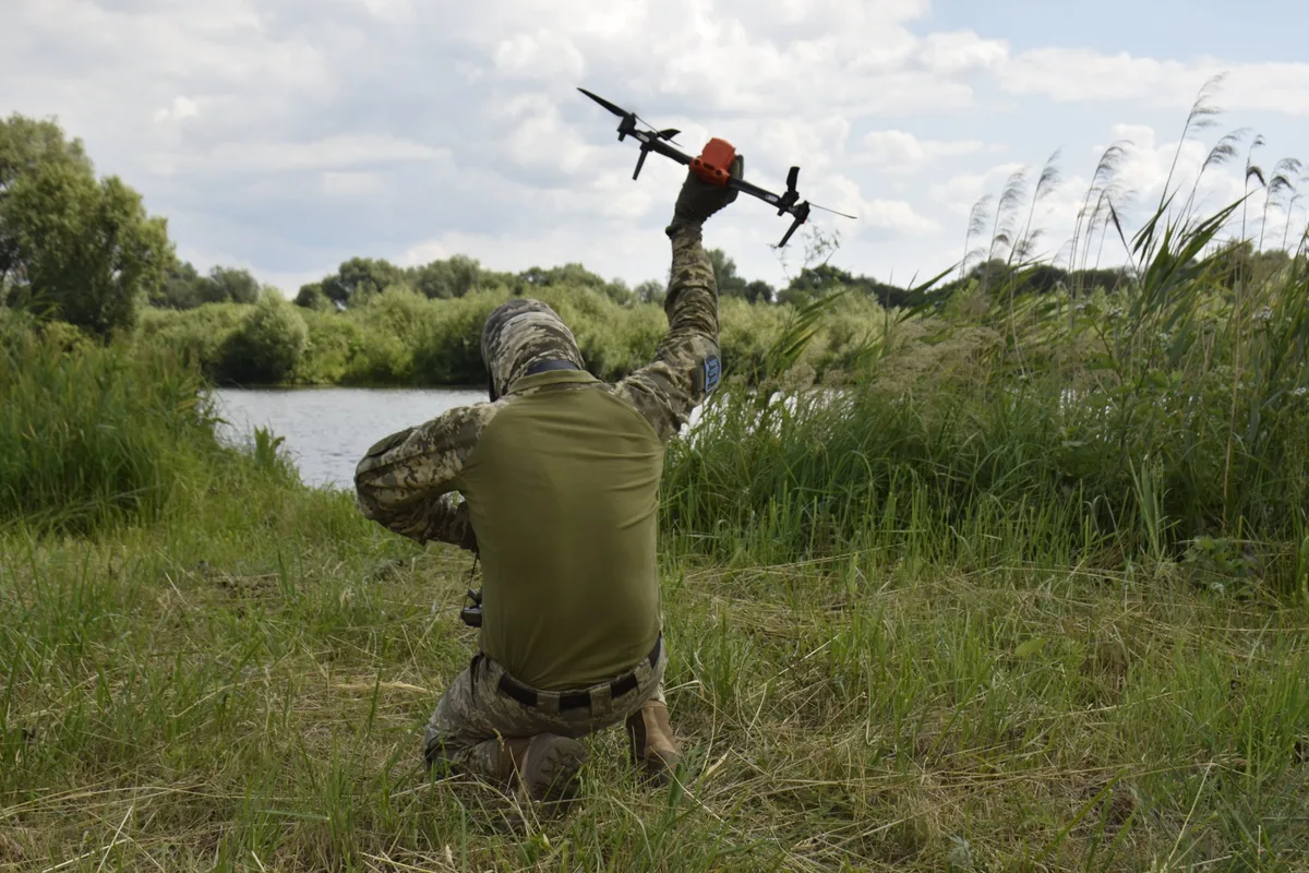 Autel weaponized quadcopter, Weaponized commercial quadcopter drone, Aircraft & UAVs - 2014 Russia-Ukraine War