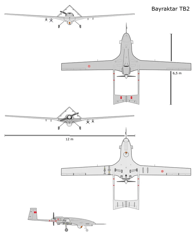 Bayraktar TB2, Medium-altitude long-endurance UAV, Aircraft & UAVs - view 2