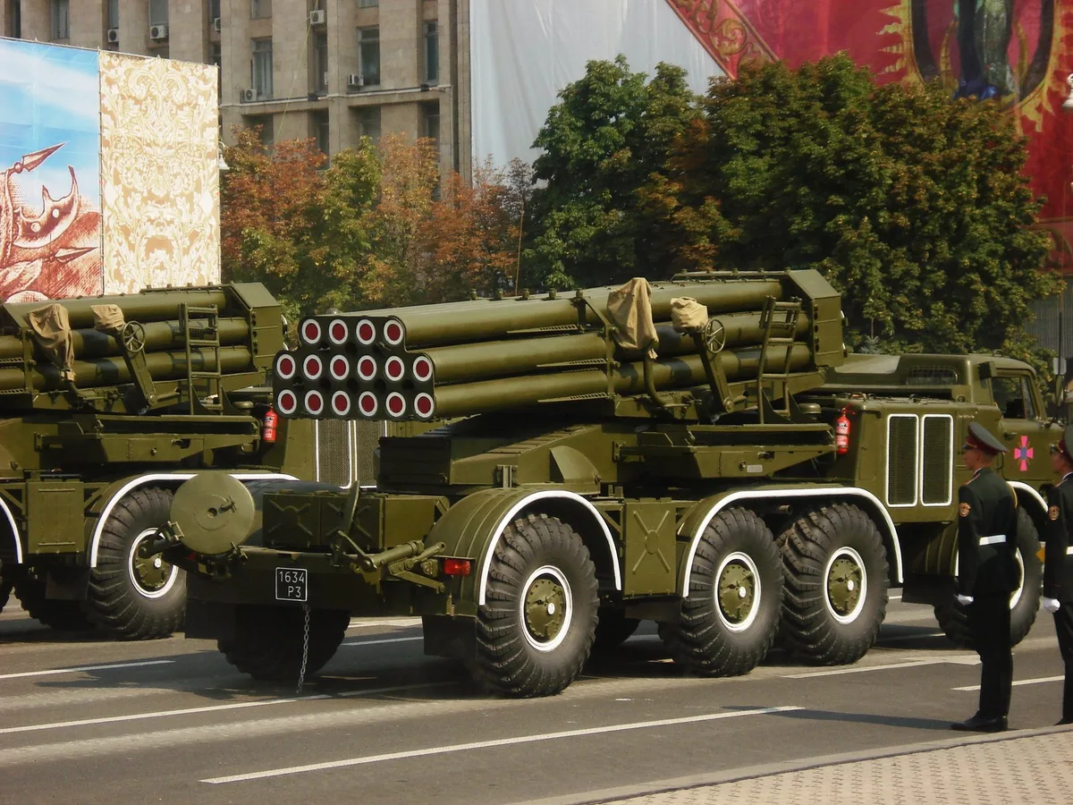 BM-27 Uragan, 220 mm self-propelled multiple launch rocket system, Artillery - 2014 Russia-Ukraine War