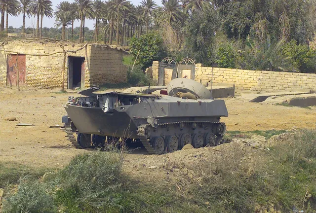 Destroyed Iraqi BMD-1 in northern Iraq during Operation Iraqi Freedom