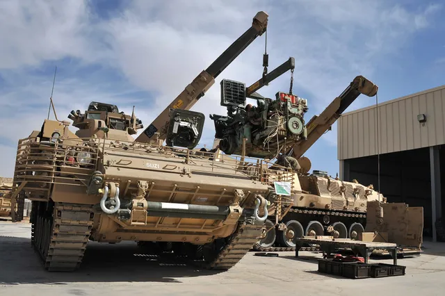 CRARRV, Armoured repair and recovery vehicle, Support Equipment - view 2