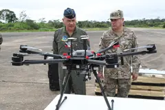 DJI Matrice 600 weaponized quadcopter, Commercial hexacopter UAV adapted for munition drops, Aircraft & UAVs