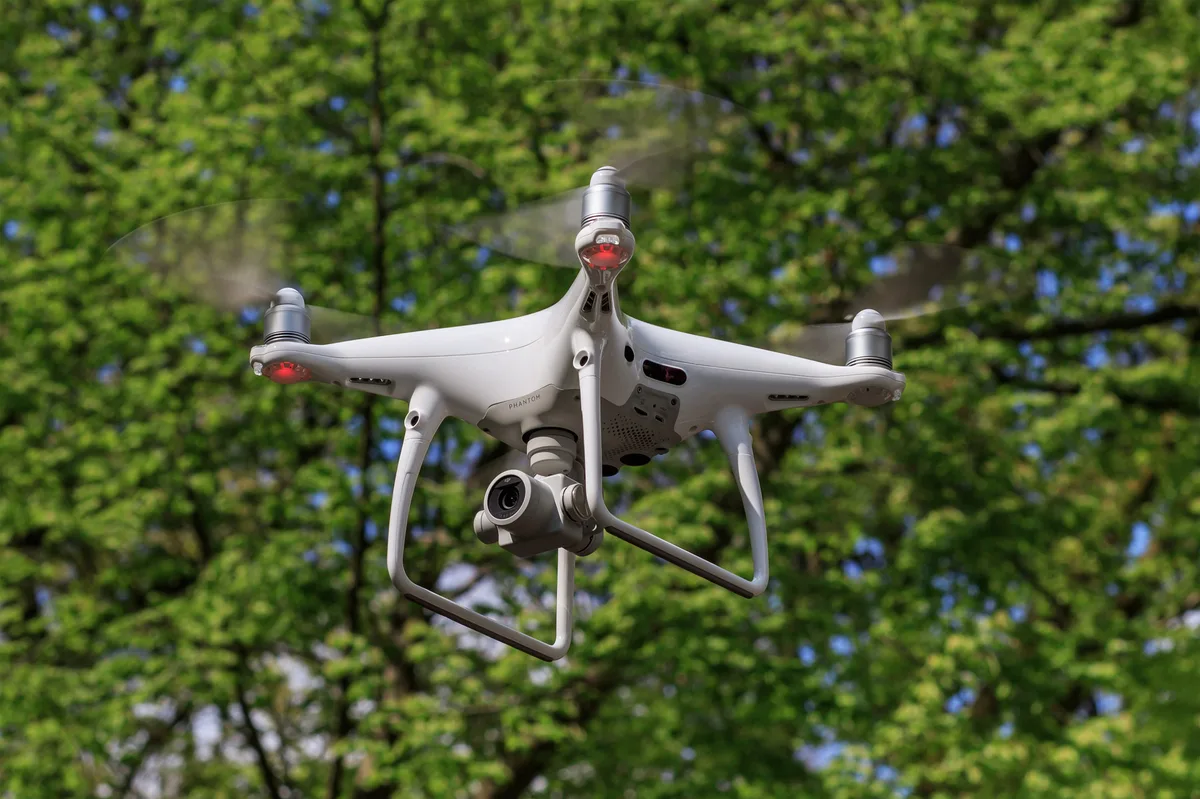 DJI Phantom-series weaponized quadcopter, Commercial quadcopter UAV, Aircraft & UAVs - 2023 Israel-Hamas War