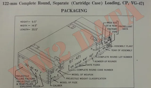 G-471, 122 mm anti-concrete shell, Munitions - view 1