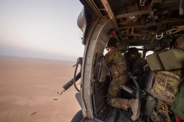 GAU-18/A machine gun, .50 caliber helicopter machine gun, Infantry Weapons - view 1