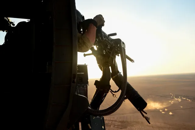 GAU-18/A machine gun, .50 caliber helicopter machine gun, Infantry Weapons - view 2