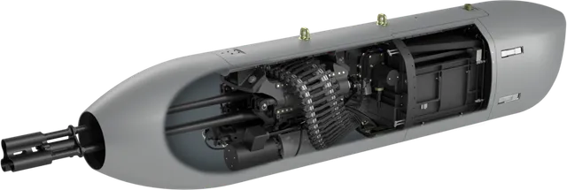 GP-19 gun pod, Aircraft gun pod for GAU-19 .50 caliber Gatling gun, Munitions - view 2