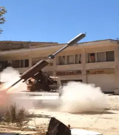 Burkan ground launcher, Field-expedient rocket launcher, Artillery