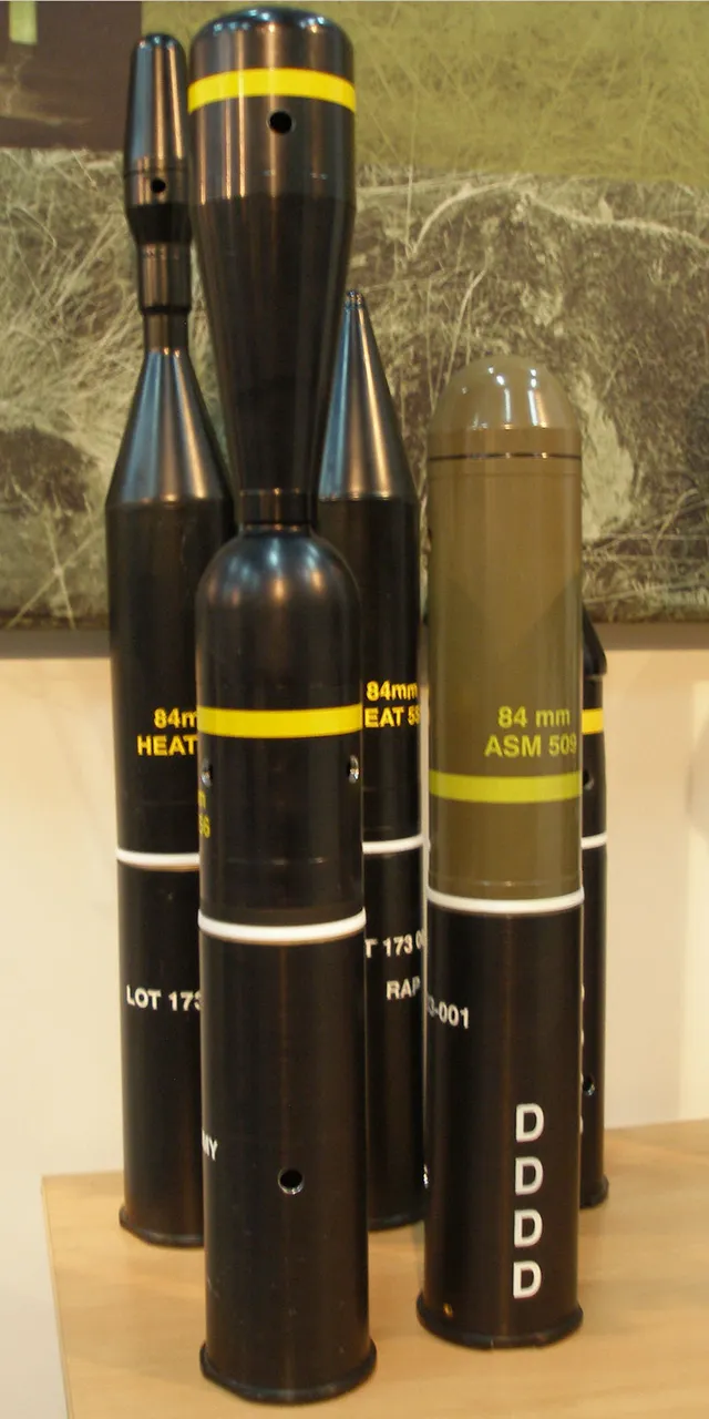 HEDP 502, 84 mm high-explosive dual-purpose round, Munitions - view 1