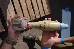 Iranian 60 mm HE LR mortar projectile, 60 mm long-range HE mortar bomb, Munitions