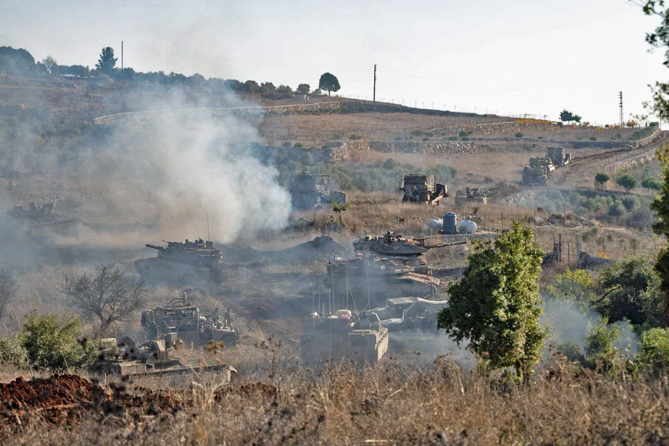 Israeli soldiers operating in Lebanon in 2024