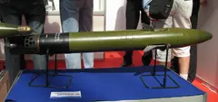 Kitolov-2 guided projectile, 120 mm laser-guided artillery projectile, Munitions