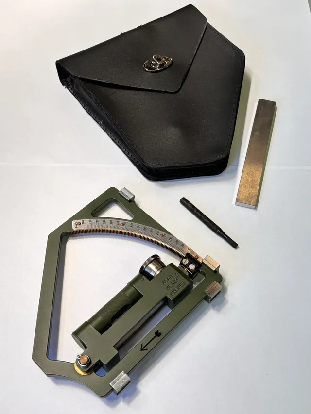 KM-1J gunner's quadrant, Indirect-fire elevation measuring instrument, Support Equipment - view 4
