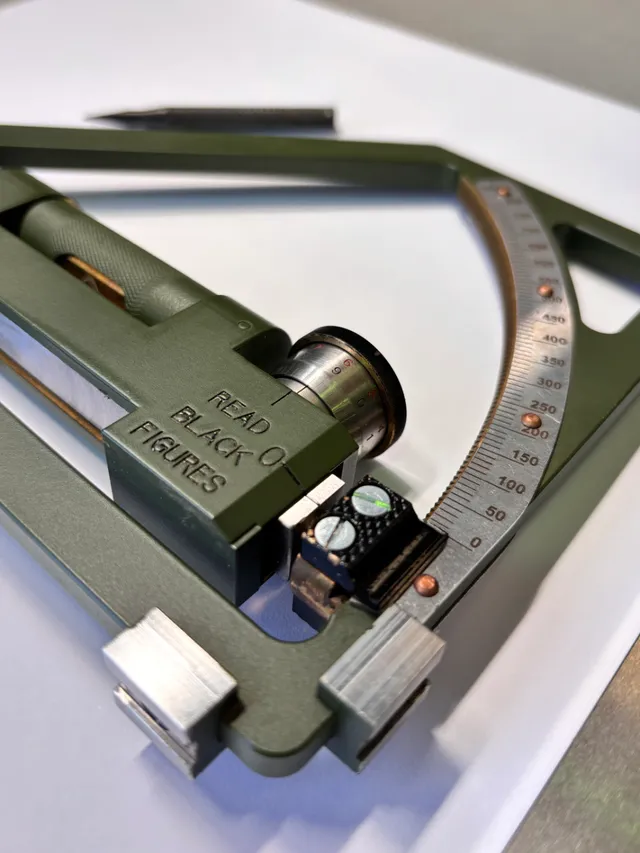 KM-1J gunner's quadrant, Indirect-fire elevation measuring instrument, Support Equipment - view 3