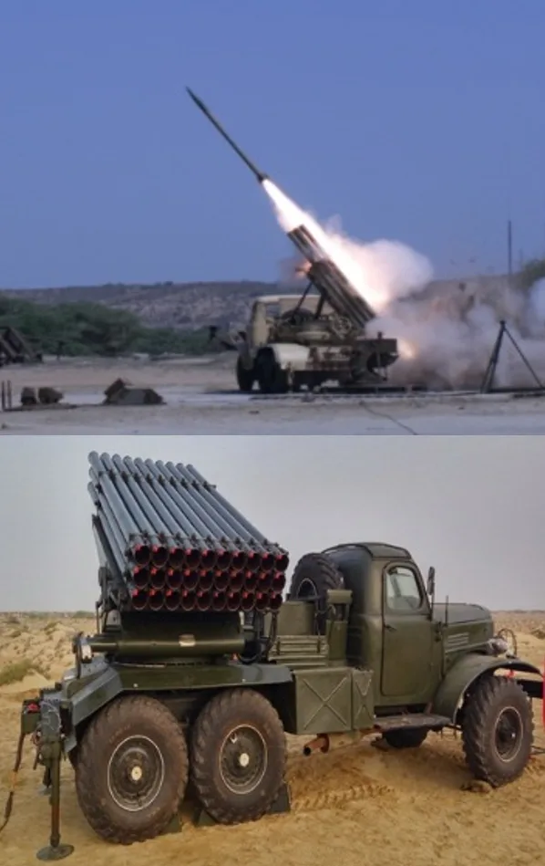 KRL-122 Ghazab, 122 mm multiple rocket launcher, Artillery