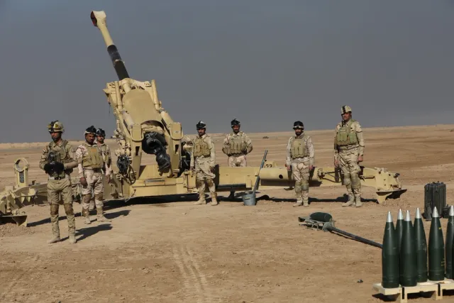 M198 155 mm howitzer, 155 mm towed howitzer, Artillery - view 2