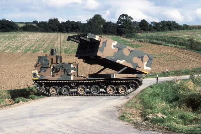 M270 MLRS, Tracked multiple launch rocket system, Artillery - view 1