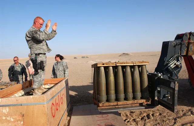 M549A1 rocket-assisted projectile, 155 mm high-explosive rocket-assisted projectile, Munitions - view 1