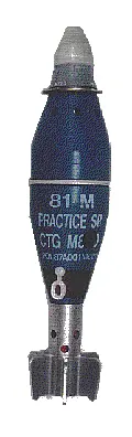 M880 81 mm short-range practice cartridge, 81 mm short-range mortar practice cartridge, Munitions
