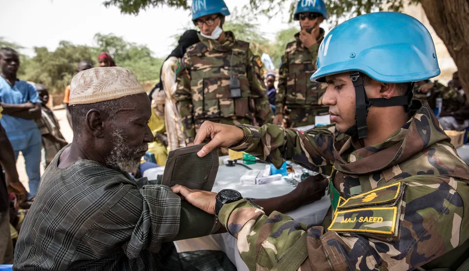 MINUSMA peacekeepers on a long-range patrol in northern Mali